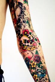 Old School Sleeve Filler Traditional Tattoo Sleeve Sleeve Tattoos For Women Tattoos