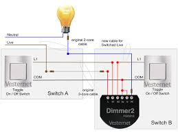 So at this point, my neutral wires are all connected, and i have power. Apnt 137 Standard 2 Way Lighting Circuit Using Fibaro Dimmer 2 Vesternet