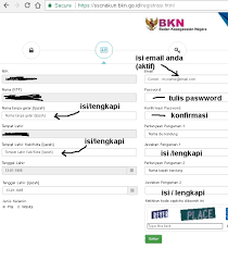 Cara mengisi tanggal dan tempat lahir ijazah di pendaftaran cpns jadi pada saat kalian akan melakukan pengisian biodata seperti misalnya tempat lahir kab/kota sesuai ijazah. Cara Daftar Cpns Online Membuat Akun Sscn Bkn Rekrutmen Lowongan Kerja Cpns Bumn Bulan Agustus 2021