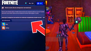 Para resolver cada nivel de este juego de puzles, tendrás que analizar la situación con cuidado para decidir qué pasadores hay que sacar primero. Destruye 3 Maquinas Recreativas En Misiones Completadas 50 Pavos Salvar El Mundo Fortnite Desafios Youtube