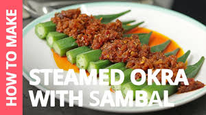 Nov 10, 2017 · this chinese egg rolls recipe is for ground pork as the filling, but as you can see in these photos, the filling is very flexible. How To Make Steamed Okra With Sambal Recipe By Plated Asia Youtube