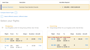 how to book award travel with cathay pacific asia miles