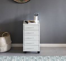 Wohnling Rollcontainer Lisa Wl5 273 Weiss Aus Spanplatte Schreibtisch Unterschrank Spanplatte Rollcontainer