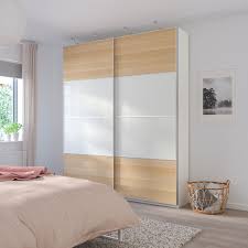 Doch wenn ich auf diesen pax planer gehe. Mehamn 4 Panels For Sliding Door Frame White Stained Oak Effect White 39 3 8x92 7 8 Ikea Pax Wardrobe Sliding Doors Ikea