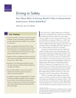 Maybe you would like to learn more about one of these? Driving To Safety How Many Miles Of Driving Would It Take To Demonstrate Autonomous Vehicle Reliability Rand