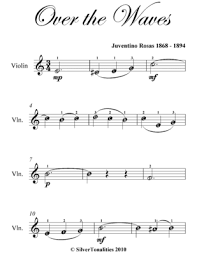 The violin is essentially a classical instrument. Over The Waves Easy Violin Sheet Music Ebook By Juventino Rosas Author