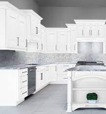 Beautiful rounded units in white gloss and chrome handles! Procraft Artisan Atlas Blanco Cabinets Itscabinets