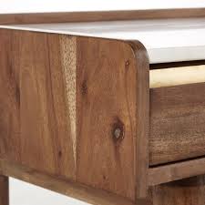 Find your marble desk easily amongst the 32 products from the leading brands (mariani, mantellassi,.) on archiexpo, the architecture and design specialist for. White Marble And Solid Acacia Desk Cappuccino Maisons Du Monde