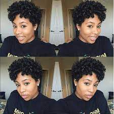 Make the best out of your natural hair with this edgy crossover of the curly afro and the mohawk. 15 Short Natural Haircuts For Black Women