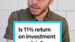 The S&P 500 having an average annual return of 11% over ...