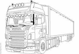 Kleurplaat vrachtwagen transport laden lossen kleurplatennl. Truck Coloring Pages Firetruck Coloring Page Cool Car Drawings