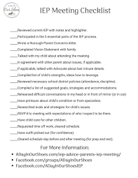 Iep Meeting Checklist For Parents Be Prepared And Confident Iep Meeting Checklist Iep Meetings Iep