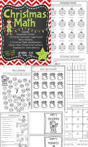 Christmas Math Print And Go Packet Fun Worksheets For Division Logic Puzzle Multiples M Christmas Math Christmas Math Activities Christmas Math Worksheets