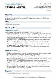 Procurement officer role is responsible for negotiation, reporting, analytical, interpersonal, influencing, procurement, advanced, sap, planning, excel. Procurement Officer Resume Samples Qwikresume
