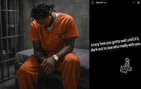 LilDurk shares message from the Feds: "Crazy how you gotta wait until it's  dark out to see who really with you." Follow here for more Lil Durk news:  https://www.instagram.com/p/DTMQxF7juHf/