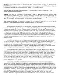 How To Write A Nomination Letter For Award