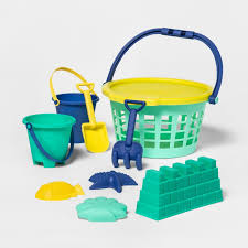 Carry Bucket Set 10pc Sun Squad Target Sand Toys Sand Table Sand And Water Table