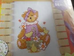 Details About Busy Easter Bear Lesley Teare Cross Stitch Chart Only