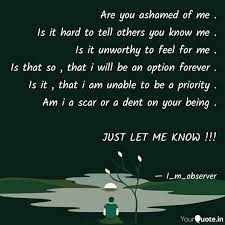 Are You Ashamed Of Me I Quotes Writings By Pragya Sanghi Yourquote