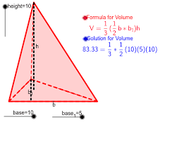 The perimeter gives you the sum of all three bases. Pyramid Interactives Geogebra