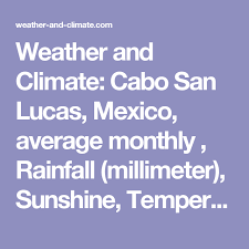 Weather And Climate Cabo San Lucas Mexico Average Monthly