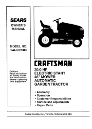 Find great deals on ebay for riding lawn mower parts craftsman. Craftsman Riding Lawn Mower Model 944 Parts Canada Bakemotor Org