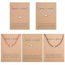 This is how it should look like at both ends. 5pcs Friendship Bracelet Set With Message Card Make A Wish Adjustable Bracelet Star Heart Handmade Bracelet Simple Fashion Women Jewelry Gifts Buy Online In Bahamas At Bahamas Desertcart Com Productid 150612450