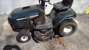 Raise the mower deck to its highest position with the deck lever. Removing Deck From A Craftsman Mower Youtube