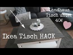 Gartenmöbel aus paletten, ein palettenbett, ein tisch aus paletten, sofa, terrasse, lounge, couch, eine bank und noch viele weitere europaletten möbel diy projekte kannst du mit der. Ikea Tisch Neu Gestallten Ikea Hack Landhaustisch Unter 40 Youtube