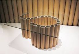 Paper Tubes Table By Shigeru Ban Cardboard Tube Crafts Diy Cardboard Furniture Cardboard Crafts