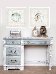 Distressed Chalk Paint Desk Makeover How To Nest For Less Chalk Paint Desk Painted Desk Paint Furniture