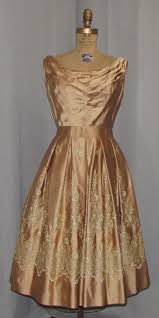 That S Vintage Oh How Things Change And They Are Changing Fast 1950s Cocktail Dress Vintage Fashion Gold Cocktail Dress