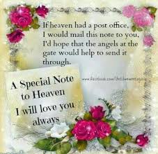 If Heaven Had A Post Office Daddy I Love You Always Love You I Thought Of You Today