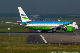The world's first #boeing bbj #dreamjet #787 now, completed and soaring over the gl. Uzbekistani Government Boeing 787 8 Bbj Uk001 Photo 403463 Netairspace