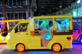 They are different from the tuk tuks that you find elsewhere in thailand. Tuk Tuk