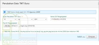 Cara merubah sk pengangkatan di dapodik 2020. Prosedur Dan Cara Ajuan Perubahan Tmt Guru Di Simpatika Ayo Madrasah