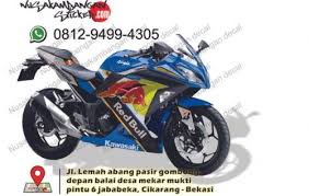 Red bull red bull tv red bulletin. Decal Motor Sticker Motor Ninja 250 Fi Red Bull Biru Bukalapak Com Inkuiri Com