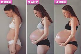 Incredible Video Shows Mum To Be S Giant Baby Bump Just Days Before Triplets Are Due