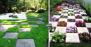 En bordure et dans les. Poser Les Dalles De Jardin De Facon Originale 15 Idees Inspirantes