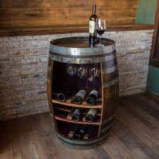 Wine Barrel Cabinet Dark Walnut Finish Etsy In 2020 Kitchen Cabinet Wine Rack Wine Barrel Table Wine Barrel