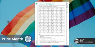 June 2021 diversity calendar june is lesbian, gay, bisexual, and transgender pride month, established to recognize the impact that gay, lesbian, bisexual and transgender individuals have had on the world. Pride Month Word Search Secondary Rse Beyond