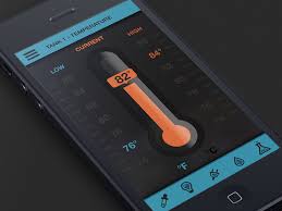 Temperature Control Temperature Control Screen Design Game Interface