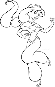 Jasmine Girl Princess Disney Dance Coloring Page Dance Coloring Pages Cartoon Coloring Pages Princess Coloring Pages