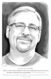 Pastor Rick Warren Round Beach Towel by Greg Joens