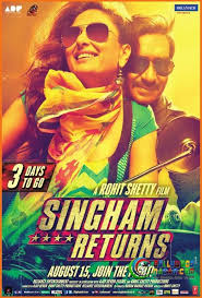 The star cast includes the two big khans of the bollywood industry together, shahrukh khan and salman khan, with rakhee gulzar, kajol, mamta kulkarni and amrish puri in the main leads. Singham Returns With Images Action Movies Indian Action Movies Bollywood Cinema