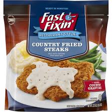 Remove and set a baking sheet. Fast Fixin Restaurant Style Country Fried Steak With Gravy 22 75 Oz Bag Frozen Walmart Com Walmart Com
