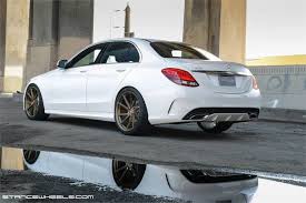 Mercedes C300 Classe C Sur Stance Sf01 Jantes En Bronze