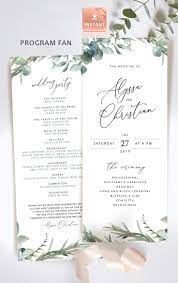 Mari Trifold Wedding Programs With Eucalyptus Folded Boho Ceremony Template Rustic Rosemary Greenery Download Editable Order Of Service Diy Wedding Programs Diy Wedding Program Fans Wedding Program Template Free