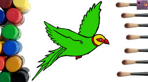 Check spelling or type a new query. Parrot Coloring Pages How To Draw A Flying Parrot Step By Step Easy Youtube