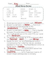 Sound waves are what we hear when we listen to people talk, music, or nature. 35 Waves Review Worksheet Answer Key Worksheet Resource Plans